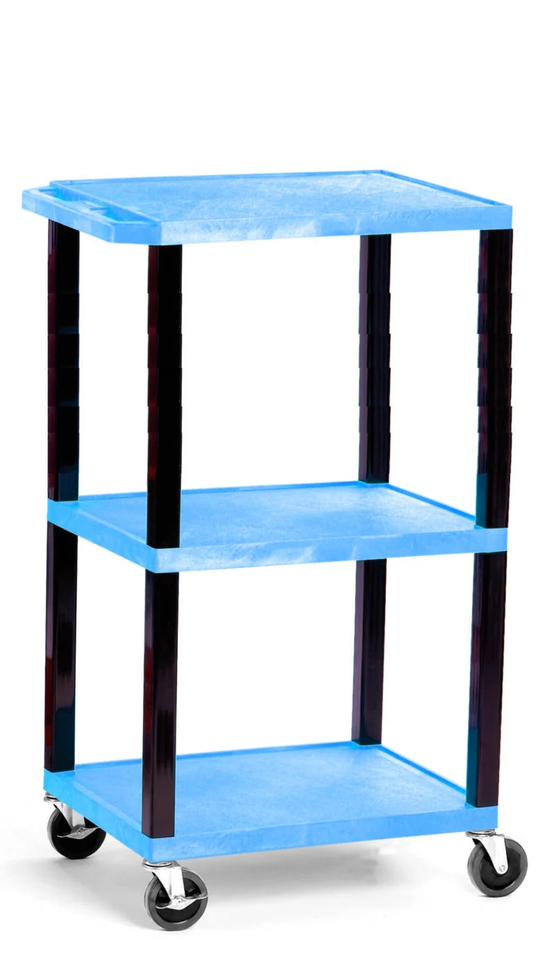 Service Trolley with Coloured Shelves - Image 4