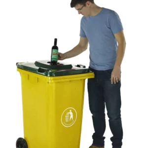 Wheeled Bins with Bottle Hole Lid